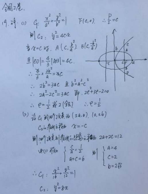 2020吉林高考文科数学试题及答案解析【word精校版】