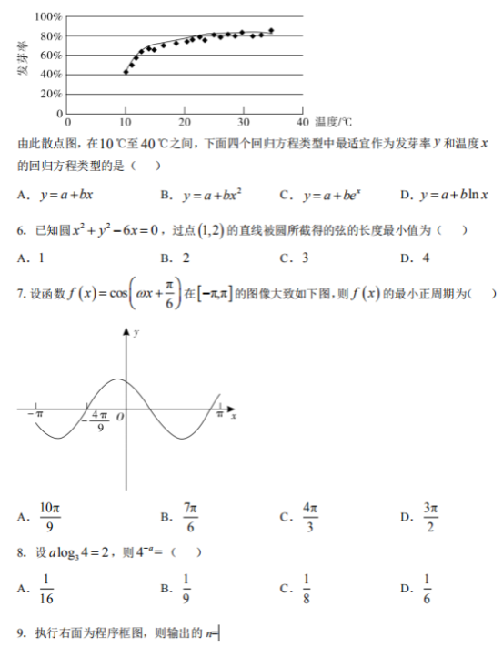 2020山西高考文科数学试题及答案解析【word精校版】