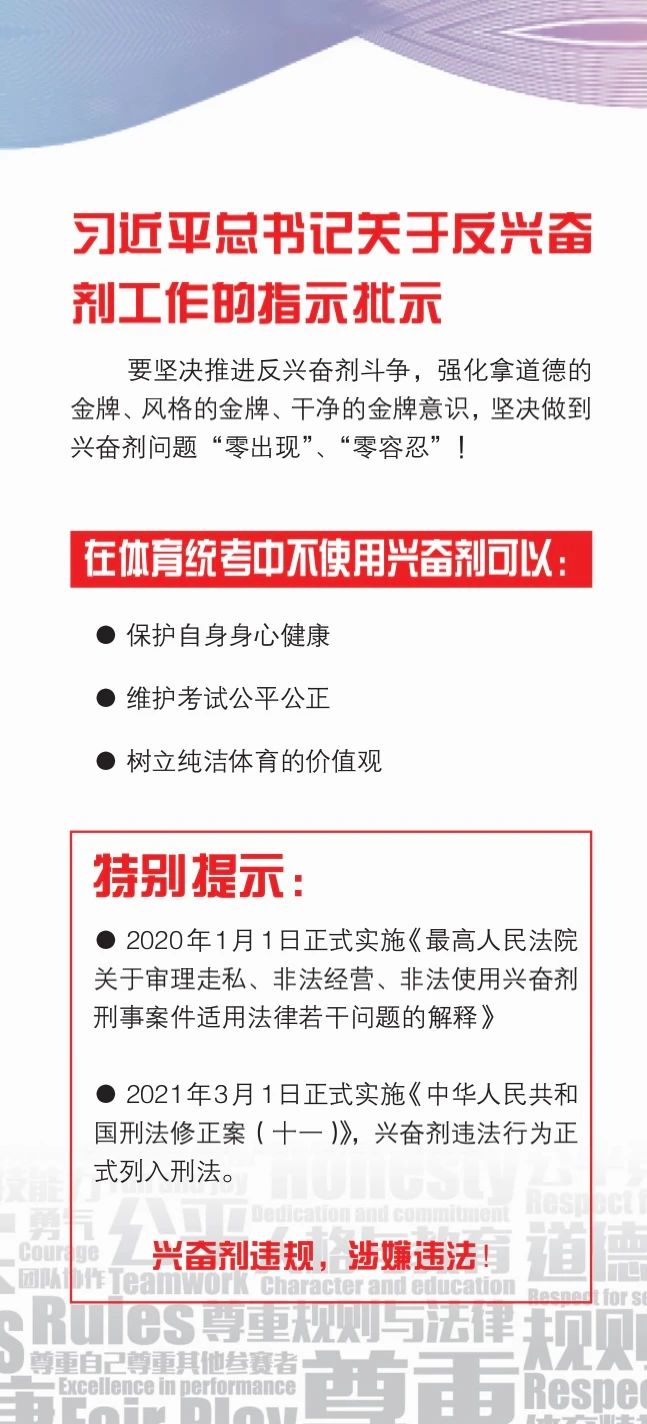 2021年甘肃普通高校招生体育类专业统一考试考生严防兴奋剂违规指南2