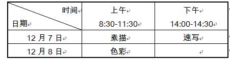 吉林省2020年普通高校招生艺术类专业统一考试说明