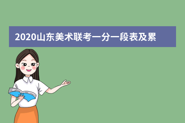 2020山东美术联考一分一段表及累计考生人数