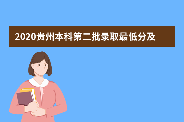 2020贵州本科第二批录取最低分及录取人数一览表