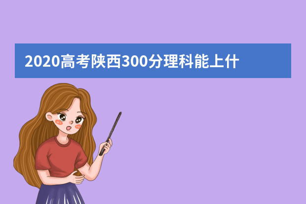 2020高考陕西300分理科能上什么大学