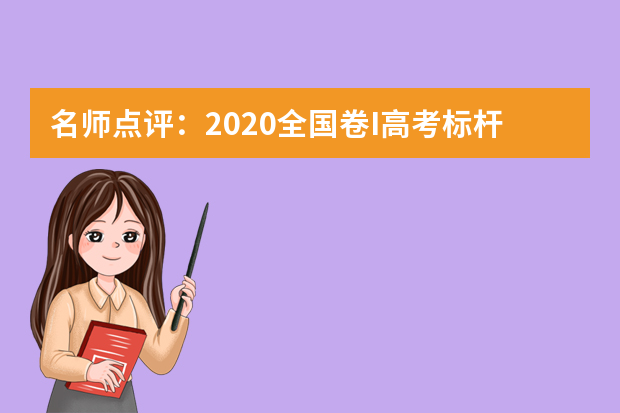 名师点评：2020全国卷I高考标杆优秀作文