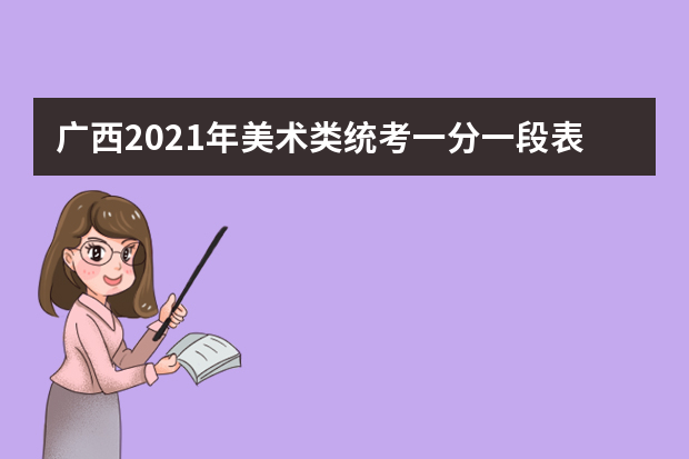 广西2021年美术类统考一分一段表